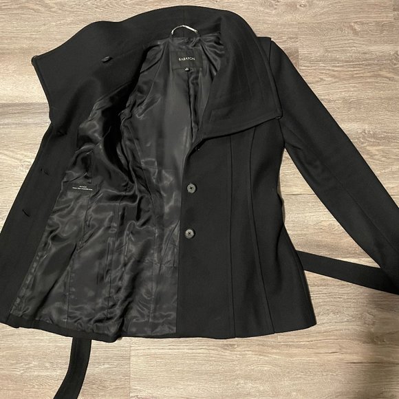 Aritzia Wool Blend Coat- Babaton- Black XS - Picture 7 of 8